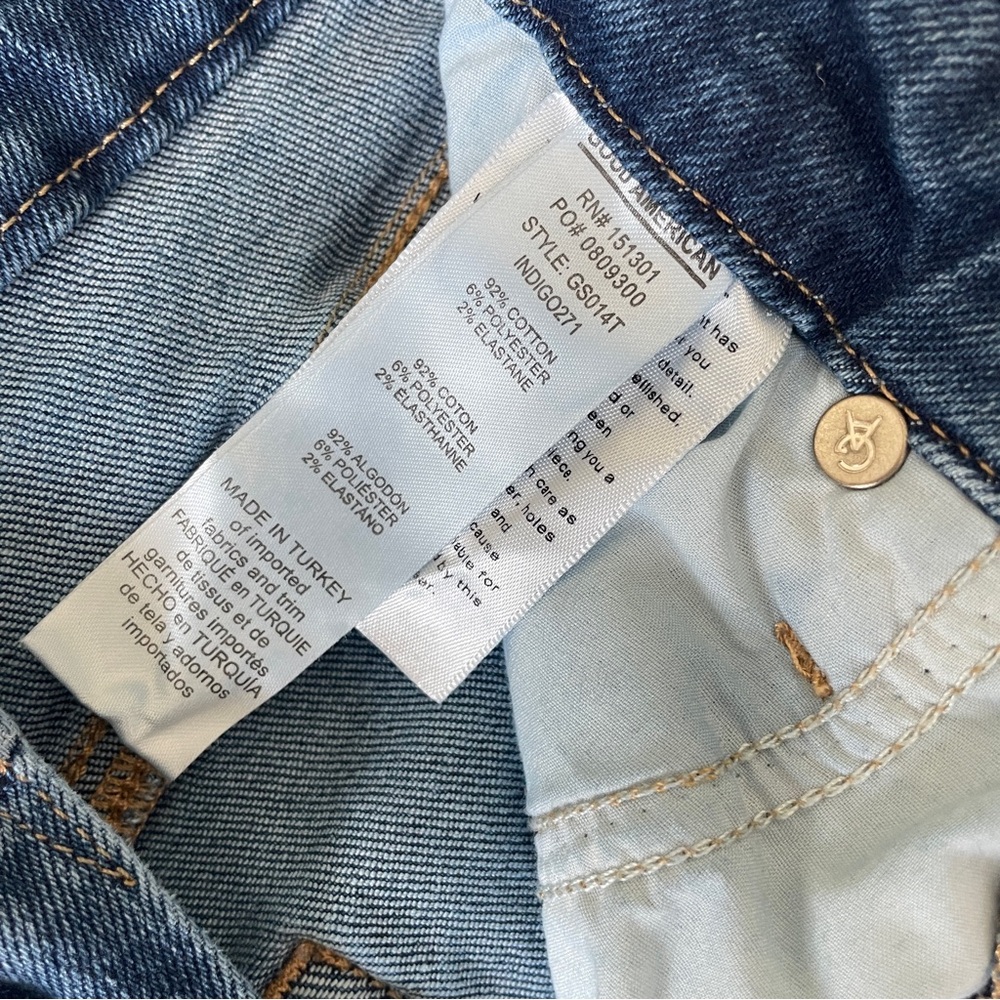 Good American Blue Denim Jeans 4/27 - Picture 2 of 8